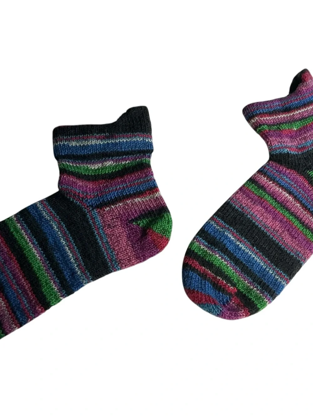Quirky birki ankle Sox handcrafted merino wool 7-8.5